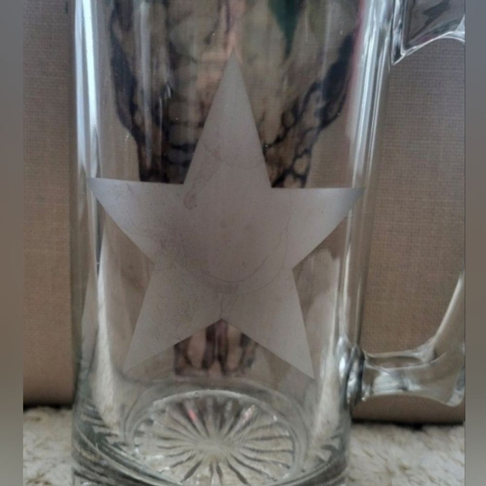 Custom Glass Beer Mug- etched - Picture 3 of 10